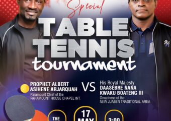MEGA PING-PONG TOURNAMENT HITS New Juaben!